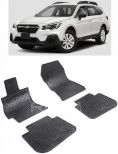 Subaru Outback V, Combi, fabricat din 2015 - 2019, set covorase auto dedicate, din cauciuc 100% Premium accesorii pentru autoturismul tau - masina v160950
