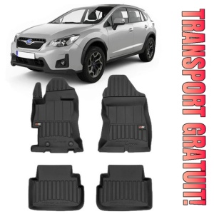 Subaru Xv II Din 01.2018 - Prezent, Suv , Set Covorase Auto Tip Tavita Premium 3D, din cauciuc