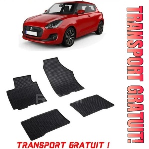 Suzuki Swift, Hatchback, fabricat din 05.2017 - Prezent, set covorase auto dedicate, din cauciuc 100% Premium - Transport Gratuit
