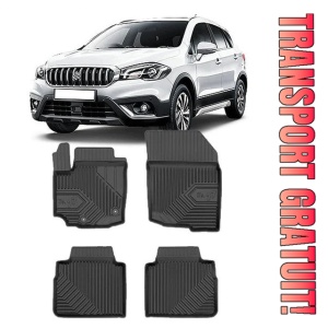 Suzuki Sx4 S-Cross Hybrid Din 02.2020 - Prezent, Suv , Set Covorase Auto Tip Tavita Premium 3D, din cauciuc