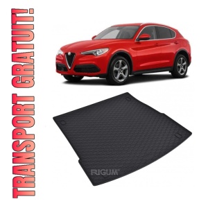 Tavita Portbagaj ALFA Romeo Stelvio 2017-prezent, protectie portbagaj, din cauciuc 100%, pentru autoturismul ALFA Romeo Stelvio