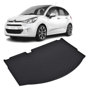 Tavita Portbagaj CITROEN C3 2010-2016, protectie portbagaj, din cauciuc 100%, pentru autoturismul CITROEN C3