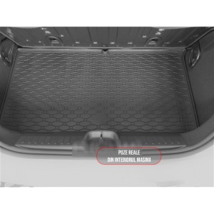 Tavita Portbagaj FIAT 500e 2021-prezent, protectie portbagaj, din cauciuc 100%, pentru autoturismul FIAT 500e