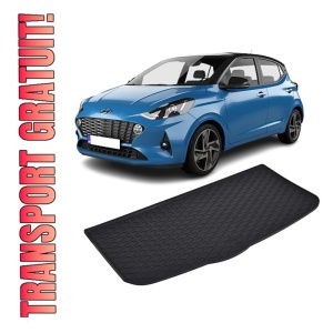 Tavita Portbagaj HYUNDAI i10 2020-prezent, protectie portbagaj, din cauciuc 100%, pentru autoturismul HYUNDAI i10