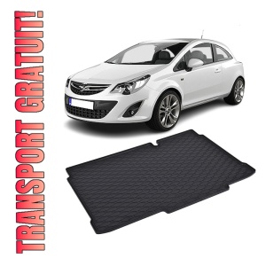 Tavita Portbagaj OPEL Corsa D 2007-2014, protectie portbagaj, din cauciuc 100%, pentru autoturismul OPEL Corsa D