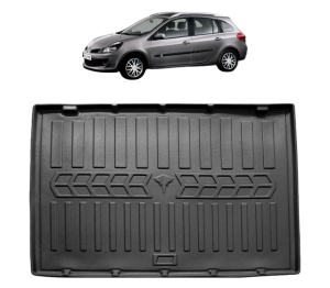 Tavita Portbagaj RENAULT CLIO III COMBI, CU PODEA JOASA din 2005-2012, Protectie Portbagaj Auto - Img 2