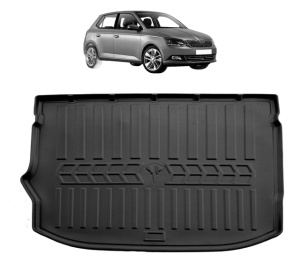 Tavita Portbagaj SKODA FABIA IV HATCHBACK, CU PODEA JOASA din 2021, Protectie Portbagaj Auto - Img 2