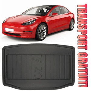 Tesla Model 3 Fastback din 2017 - Prezent Sedan Portbagaj Inferior *1, Tavita Pentru Portbagaj Lux Premium Dedicata,