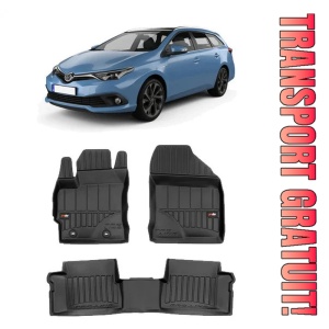 Toyota Auris II Hybrid, Hatchback, Din 07.2013 - 12.2018 , Set Covorase Auto Tip Tavita Premium 3D, din cauciuc