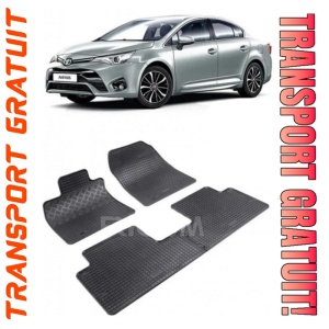 Toyota Avensis III, Sedan, fabricat din 01.2009 - 08.2018, set covorase auto dedicate, din cauciuc 100% Premium