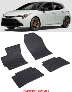 Toyota Corolla Hybrid fabricat din 2019 - Prezent, Hatchback, set covorase auto dedicate, din cauciuc 100% Premium - Transport Gratuit accesorii pentru autoturismul tau - masina v37542