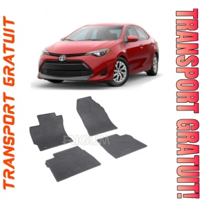 Toyota Corolla Xi, Sedan, fabricat din 08.2013 - 06.2018, E160/E170/E180, set covorase auto dedicate, din cauciuc 100% Premium