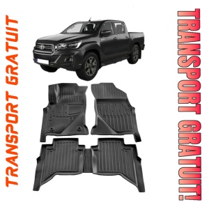Toyota Hilux VIII (Crew Cab) (2016-2025) Set Covorase auto tip tavita din cauciuc Premium Umbrella