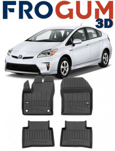 Toyota Prius IV, Hatchback, Din 04.2016 - Prezent , Set Covorase Auto Tip Tavita Premium 3D, din cauciuc accesorii pentru autoturismul tau - masina v171119