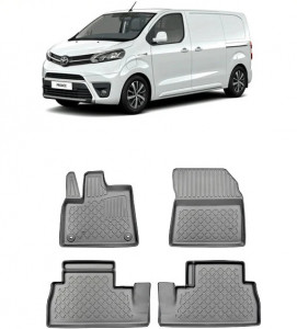 Toyota Proace City, Van, Din 03.2020 - Prezent, Ampatament Scurt , Set Covorase Auto Tip Tavita Premium 3D, din cauciuc accesorii pentru autoturismul tau - masina v171106