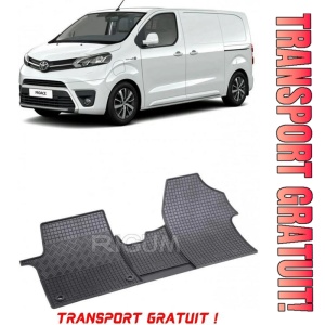 Toyota Proace II, Van, fabricat din 01.2016 - Prezent, 2-3 Locuri, set covorase auto dedicate, din cauciuc 100% Premium - Transport Gratuit