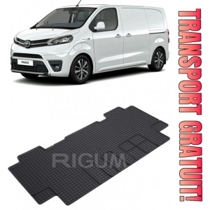 Toyota Proace II, Van, fabricat din 01.2016 - Prezent, Rand 2, Masina Are 5 Locuri, set covorase auto dedicate, din cauciuc 100% Premium