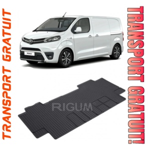 Toyota Proace II, Van, fabricat din 01.2016 - Prezent, Rand 2, Masina Are 6 Locuri, set covorase auto dedicate, din cauciuc 100% Premium
