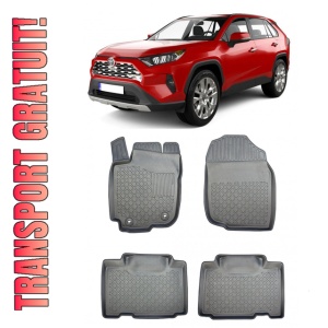 Toyota Rav4 IV, Suv, Din 03.2013 - 12.2018 , Set Covorase Auto Tip Tavita Premium 3D, din cauciuc