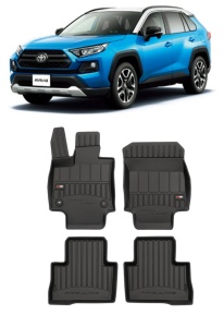 Toyota Rav4 V Hybrid Din 01.2019 - Prezent, Suv Set Covorase Auto Tip Tavita Premium 3D, din cauciuc - Img 2