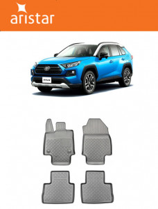 Toyota Rav4 V, Suv, Din 01.2019 - Prezent, Cutie Automata , Set Covorase Auto Tip Tavita Premium 3D, din cauciuc accesorii pentru autoturismul tau - masina v171043
