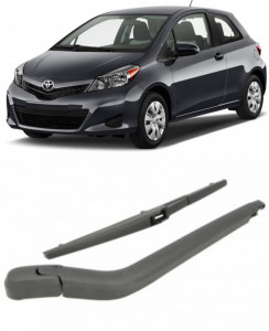 Toyota Yaris Brat stergator pentru luneta spate cu lamela 305 mm, compatibil cu Toyota Yaris Hatchback fabricat intre 2005-2012, calitate extra accesorii pentru autoturismul tau - masina v92500