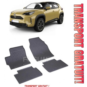 Toyota Yaris Cross Hybrid fabricat din 09.2021 - Prezent, Suv, set covorase auto dedicate, din cauciuc 100% Premium - Transport Gratuit