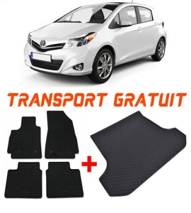 Toyota Yaris III din 09.2011 - 08.2020 Hatchback Portbagaj Superior *3, Set Covorase + tavita portbagaj auto accesorii pentru autoturismul tau - masina v1024