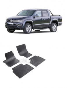 Volkswagen Amarok, Pick-Up, fabricat din 08.2010 - Prezent, set covorase auto dedicate, din cauciuc 100% Premium accesorii pentru autoturismul tau - masina v159969