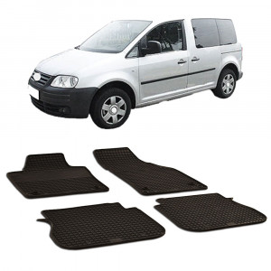 Volkswagen Caddy (2003-2015), sistem fixare rotund Set 4 covorase auto cauciuc Urban Line accesorii pentru autoturismul tau - masina v238352