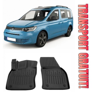 Volkswagen Caddy IV (2020-2025) (Fata) Set covorase auto cauciuc G.Modern Line 3D