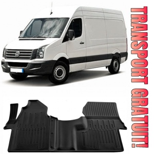 Volkswagen Crafter (2006-2016) (1+2) Set covorase auto cauciuc G.Modern Line 3D