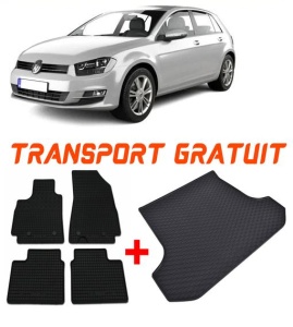 Volkswagen Golf 7 din 10.2012 - 12.2019 Hatchback *1 , Set Covorase + tavita portbagaj auto accesorii pentru autoturismul tau - masina v2280