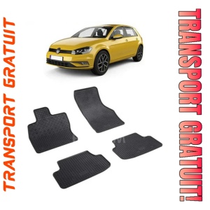 Volkswagen Golf 8, Hatchback, fabricat din 12.2019 - Prezent, set covorase auto dedicate, din cauciuc 100% Premium