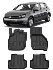 Volkswagen Golf 8 Mhev, Hatchback, Din 05.2020 - Prezent , Set Covorase Auto Tip Tavita Premium 3D, din cauciuc accesorii pentru autoturismul tau - masina v173679