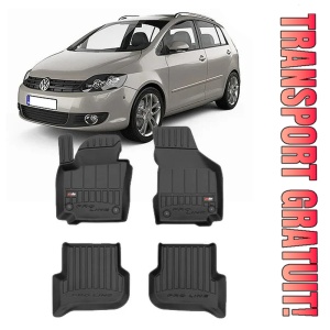 Volkswagen Golf Plus Din 2005 - 2014, MinIVan, Cu Organizator, Si Pentru Modelele Trendline, United , Set Covorase Auto Tip Tavita Premium 3D, din cauciuc