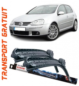 Volkswagen Golf V Set 2 stergatoare parbriz Bosch Aerotwin 600/475mm compatibile cu Volkswagen GOLF V (1K1) (2003-2008) (60 cm / 47.5 cm) accesorii pentru autoturismul tau - masina v114230