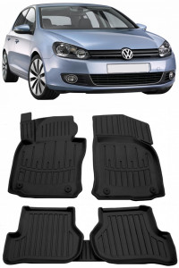 Volkswagen Golf VI (2008-2012) Set covorase auto cauciuc G.Modern Line 3D accesorii pentru autoturismul tau - masina v239455