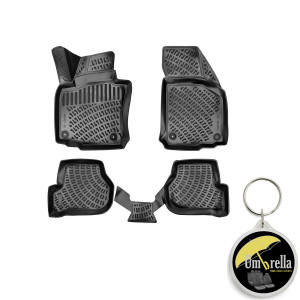 Volkswagen Jetta V 2005-2011 Set 4 covorase auto din cauciuc tip tavita premium line 3D accesorii pentru autoturismul tau - masina v243418