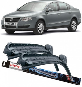 Volkswagen Passat B6 Set 2 stergatoare parbriz Bosch Aerotwin 600/475mm compatibile cu Volkswagen Passat B6 (2005-2011) (60 cm / 47.5 cm) accesorii pentru autoturismul tau - masina v118698