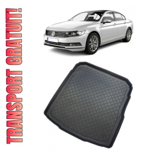 Volkswagen Passat B8 Sedan din 12.2014 - Prezent, Tavita Pentru Portbagaj Lux Premium Dedicata, Portbagaj Inferior Roata Rezerva Ingusta / Kit Reparatie *2