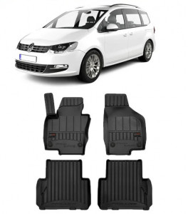 Volkswagen Sharan II, Van, Din 09.2010 - Prezent , Set Covorase Auto Tip Tavita Premium 3D, din cauciuc accesorii pentru autoturismul tau - masina v172145