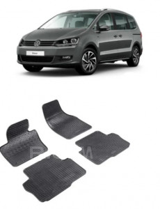 Volkswagen Sharan II, Van, fabricat din 09.2010 - Prezent, 5 Locuri, set covorase auto dedicate, din cauciuc 100% Premium accesorii pentru autoturismul tau - masina v159900