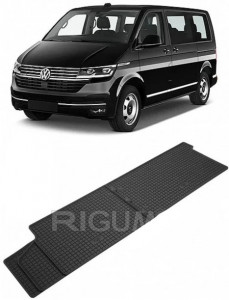 Volkswagen T6 Caravelle, Van, fabricat din 06.2015 - Prezent, Rand 2, set covorase auto dedicate, din cauciuc 100% Premium accesorii pentru autoturismul tau - masina v154544