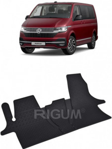 Volkswagen T6 MultIVan fabricat din 2019 - Prezent, Van, 2-3 Locuri, set covorase auto dedicate, din cauciuc 100% Premium accesorii pentru autoturismul tau - masina v150754
