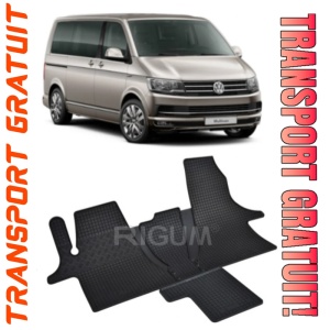 Volkswagen T6 MultIVan fabricat din 2019 - Prezent, Van, set covorase auto dedicate, din cauciuc 100% Premium