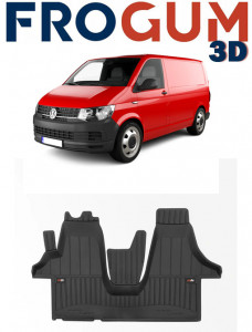 Volkswagen T6, Van, Din 06.2015 - Prezent , Set Covorase Auto Tip Tavita Premium 3D, din cauciuc accesorii pentru autoturismul tau - masina v170700