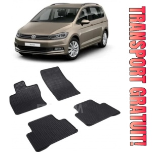 Volkswagen Touran II, Van, fabricat din 09.2015 - Prezent, set covorase auto dedicate, din cauciuc 100% Premium
