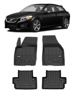 Volvo C30, Hatchback, Din 2006 - 12.2012 , Set Covorase Auto Tip Tavita Premium 3D, din cauciuc accesorii pentru autoturismul tau - masina v170673