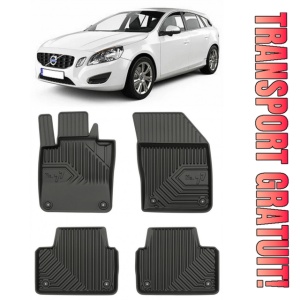 Volvo V60 II Din 07.2018 - Prezent, Combi , Set Covorase Auto Tip Tavita Premium 3D, din cauciuc